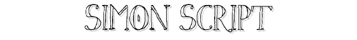 Simon Script font